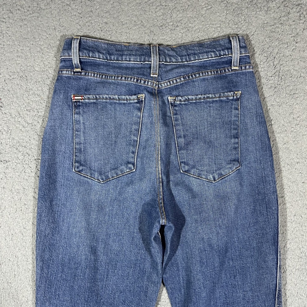 Alice Olivia AO.LA Good High Rise Ankle Skinny Jeans Front Slit Blue 29 #3894 - Picture 6 of 9